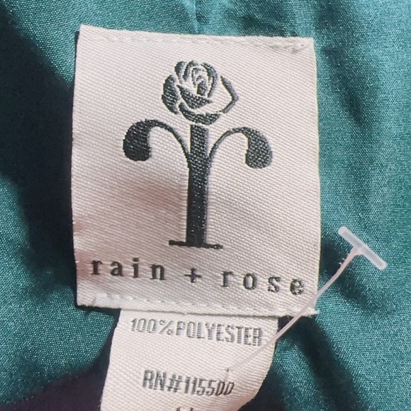 rain + rose TEAL GREEN furry long sleeve jacket w/ pockets soft warm comfy NWT - Picture 9 of 9